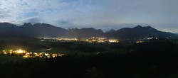 Archiv Foto Webcam Ausblick Burgruine Eisenberg 19:00