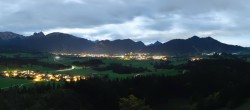 Archiv Foto Webcam Ausblick Burgruine Eisenberg 23:00