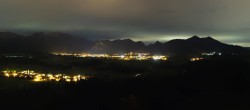 Archiv Foto Webcam Ausblick Burgruine Eisenberg 03:00