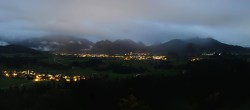 Archiv Foto Webcam Ausblick Burgruine Eisenberg 01:00