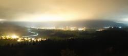 Archiv Foto Webcam Ausblick Burgruine Eisenberg 19:00