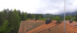 Archiv Foto Webcam Grainau: Zugspitzblick vom Hotel am Badersee 13:00