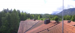 Archiv Foto Webcam Grainau: Zugspitzblick vom Hotel am Badersee 13:00