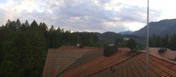 Archiv Foto Webcam Grainau: Zugspitzblick vom Hotel am Badersee 19:00