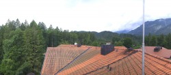 Archiv Foto Webcam Grainau: Zugspitzblick vom Hotel am Badersee 09:00