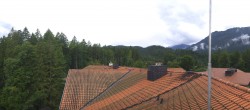 Archiv Foto Webcam Grainau: Zugspitzblick vom Hotel am Badersee 09:00