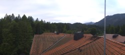 Archiv Foto Webcam Grainau: Zugspitzblick vom Hotel am Badersee 19:00