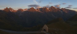 Archiv Foto Webcam Großglockner Hochalpenstraße: Fuschertörl 03:00
