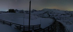 Archived image Webcam Panorama Grossglockner High Alpine Road - Edelweißhütte 23:00