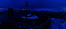Archived image Webcam Panorama Grossglockner High Alpine Road - Edelweißhütte 21:00