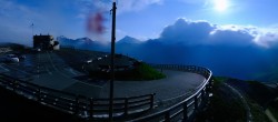 Archived image Webcam Panorama Grossglockner High Alpine Road - Edelweißhütte 23:00