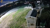 Archiv Foto Webcam Sunridge Ski Area Porcupine Lift und Piste 03:00