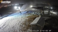 Archived image Webcam Slope and Lift Porcupine Sunridge Ski Area 01:00