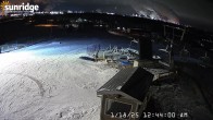 Archiv Foto Webcam Sunridge Ski Area Porcupine Lift und Piste 23:00