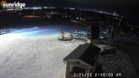 Archiv Foto Webcam Sunridge Ski Area Porcupine Lift und Piste 01:00