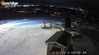 Archiv Foto Webcam Sunridge Ski Area Porcupine Lift und Piste 03:00