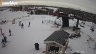 Archiv Foto Webcam Sunridge Ski Area Porcupine Lift und Piste 09:00