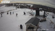 Archiv Foto Webcam Sunridge Ski Area Porcupine Lift und Piste 11:00