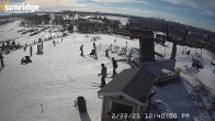 Archiv Foto Webcam Sunridge Ski Area Porcupine Lift und Piste 11:00