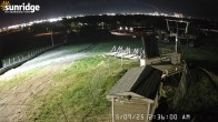 Archiv Foto Webcam Sunridge Ski Area Porcupine Lift und Piste 01:00