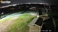 Archiv Foto Webcam Sunridge Ski Area Porcupine Lift und Piste 23:00