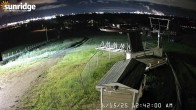 Archiv Foto Webcam Sunridge Ski Area Porcupine Lift und Piste 23:00