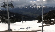 Archived image Webcam Hauser Kaibling, Styria - View towards Schladminger Tauern 13:00