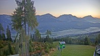 Archived image Webcam Hauser Kaibling - View towards valley Enns 02:00