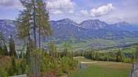 Archived image Webcam Hauser Kaibling - View towards valley Enns 11:00