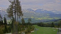 Archived image Webcam Hauser Kaibling - View towards valley Enns 13:00