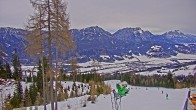 Archived image Webcam Hauser Kaibling - View towards valley Enns 13:00