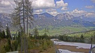 Archived image Webcam Hauser Kaibling - View towards valley Enns 13:00