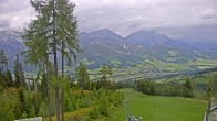 Archived image Webcam Hauser Kaibling - View towards valley Enns 13:00
