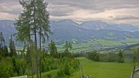 Archived image Webcam Hauser Kaibling - View towards valley Enns 13:00