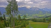 Archived image Webcam Hauser Kaibling - View towards valley Enns 13:00