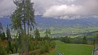 Archived image Webcam Hauser Kaibling - View towards valley Enns 13:00