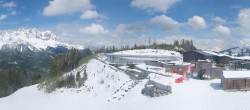 Archived image Webcam View of the Astberg in SkiWelt Wilder Kaiser 13:00