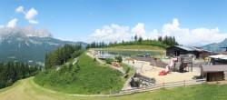 Archiv Foto Webcam Panoramasicht SkiWelt Wilder Kaiser: Astberg 13:00