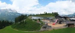Archiv Foto Webcam Panoramasicht SkiWelt Wilder Kaiser: Astberg 13:00