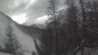 Archived image Webcam Grächen - View Suspension Bridge Charles Kuonen 13:00