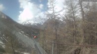 Archiv Foto Webcam Grächen: Charles Kuonen Hängebrücke 09:00