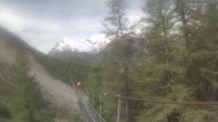 Archiv Foto Webcam Grächen: Charles Kuonen Hängebrücke 09:00