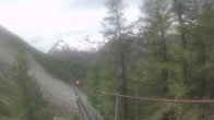Archiv Foto Webcam Grächen: Charles Kuonen Hängebrücke 11:00