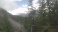 Archiv Foto Webcam Grächen: Charles Kuonen Hängebrücke 09:00