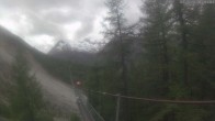 Archiv Foto Webcam Grächen: Charles Kuonen Hängebrücke 13:00