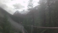 Archived image Webcam Grächen - View Suspension Bridge Charles Kuonen 15:00