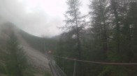 Archived image Webcam Grächen - View Suspension Bridge Charles Kuonen 06:00