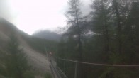 Archived image Webcam Grächen - View Suspension Bridge Charles Kuonen 10:00