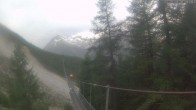 Archiv Foto Webcam Grächen: Charles Kuonen Hängebrücke 05:00