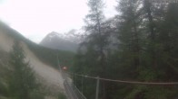 Archiv Foto Webcam Grächen: Charles Kuonen Hängebrücke 06:00